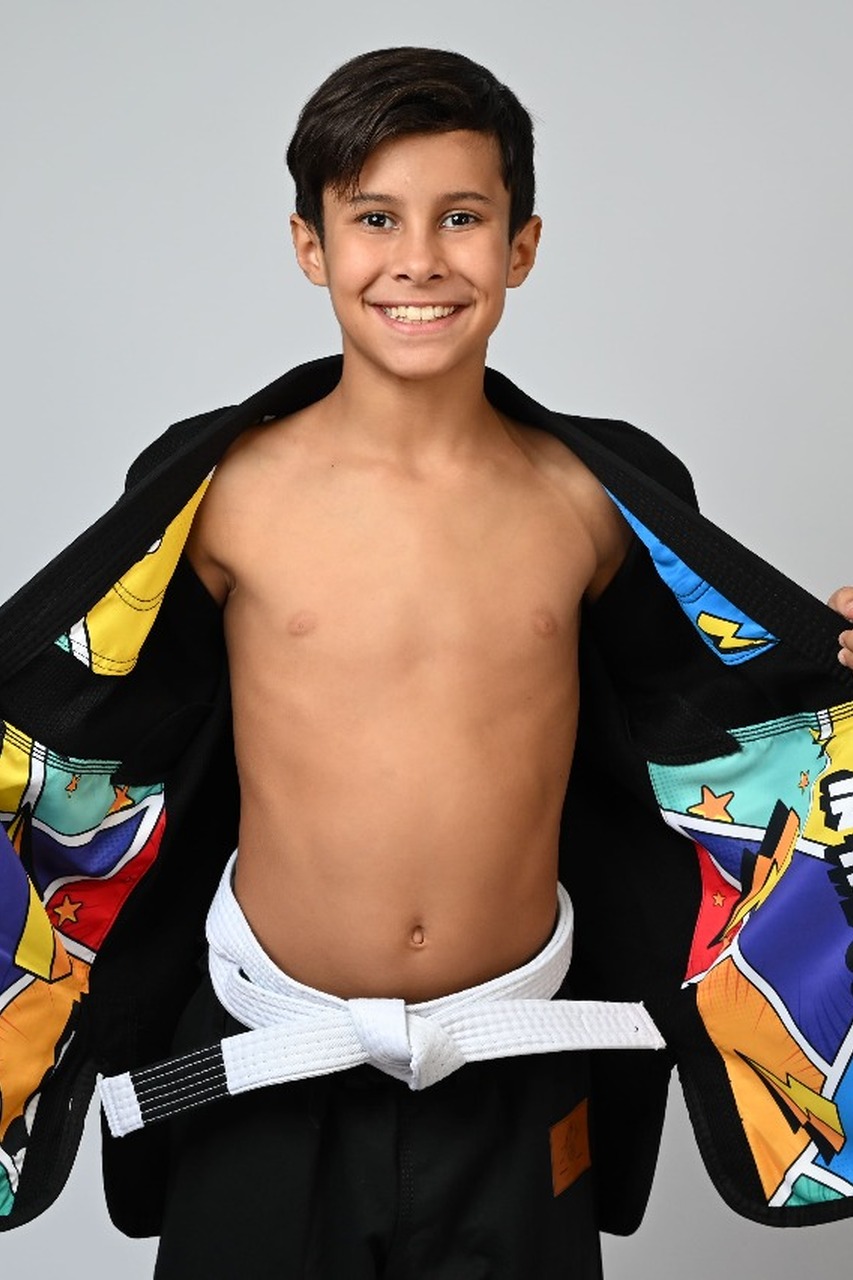 Kimono Infantil In The Guard Colors Preto
