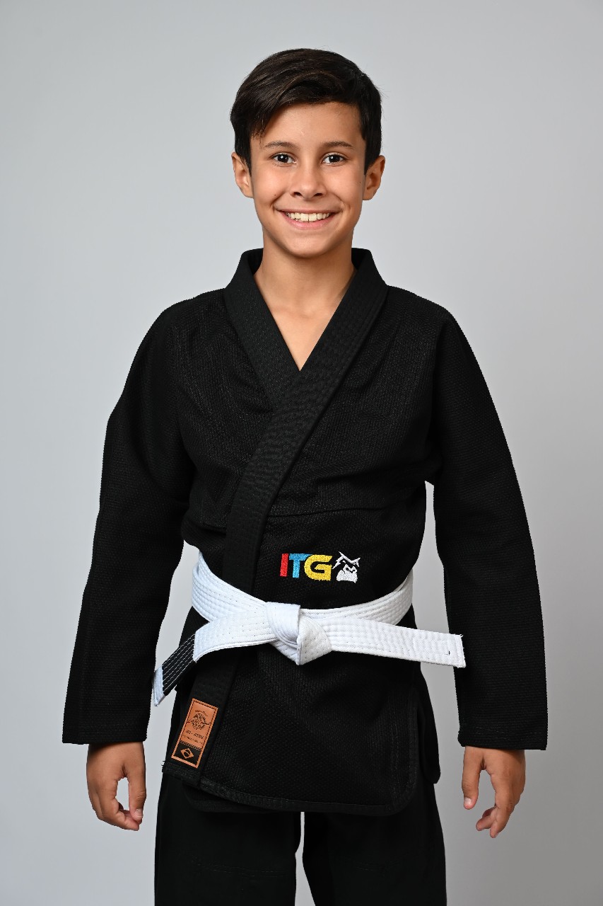 Kimono Infantil In The Guard Colors Preto