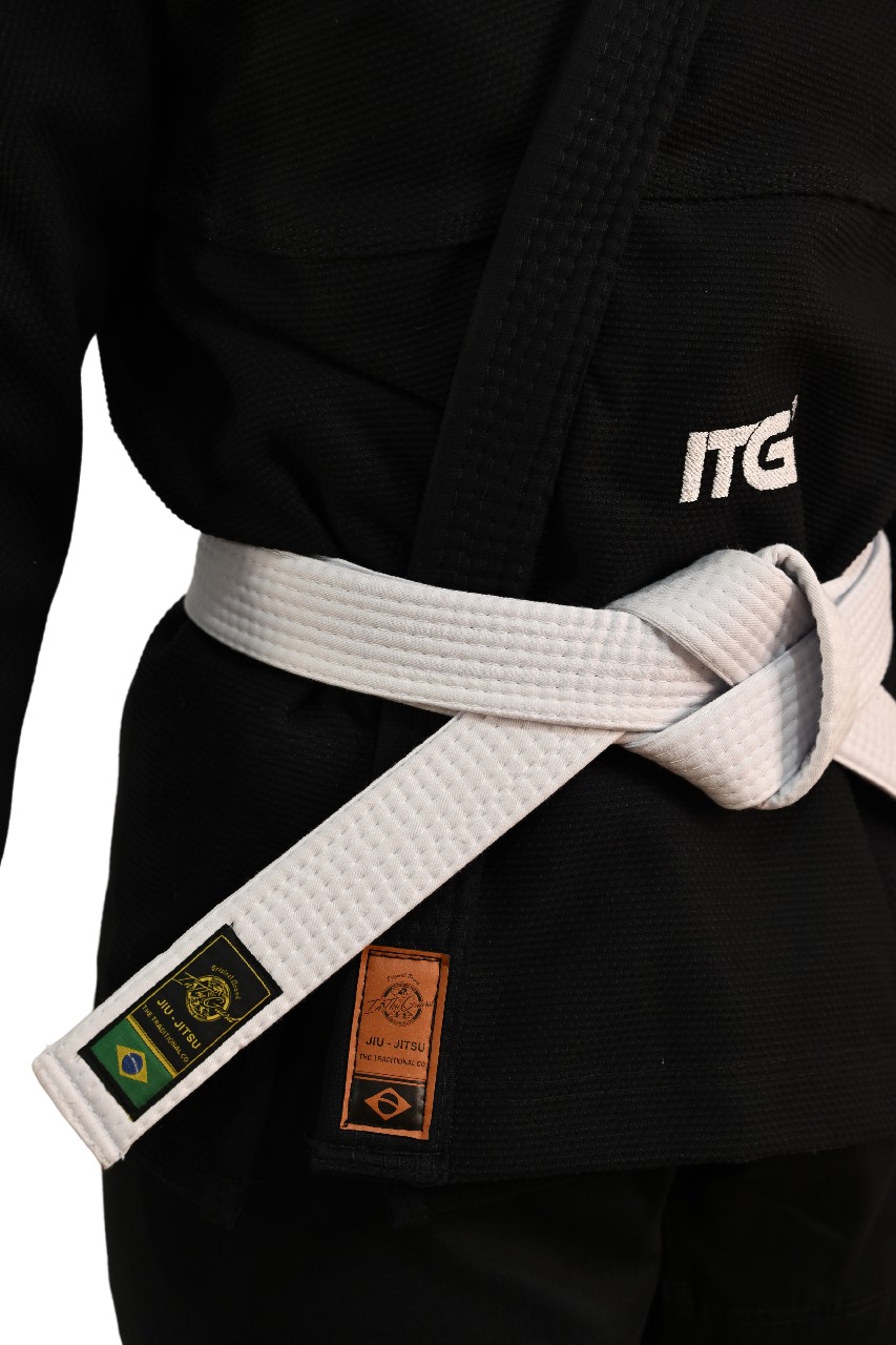 Kimono In The Guard Feminino Xadrez Preto