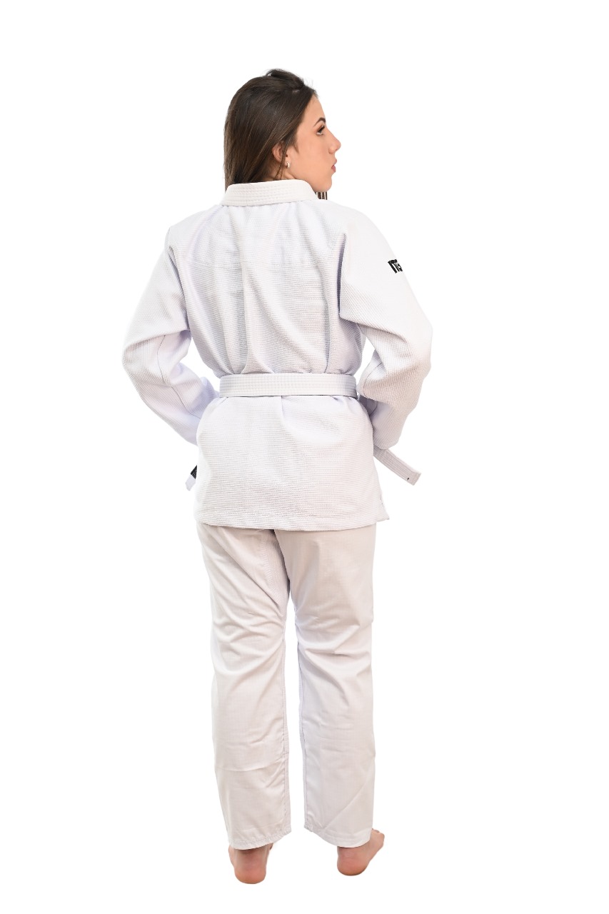 Kimono In The Guard Feminino Xadrez Branco
